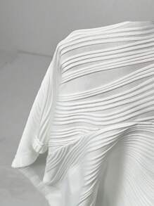 Slaydiva Áo ba lỗ có họa tiết vừa vặn cỡ lớn sành điệu - trắng - Xem 9