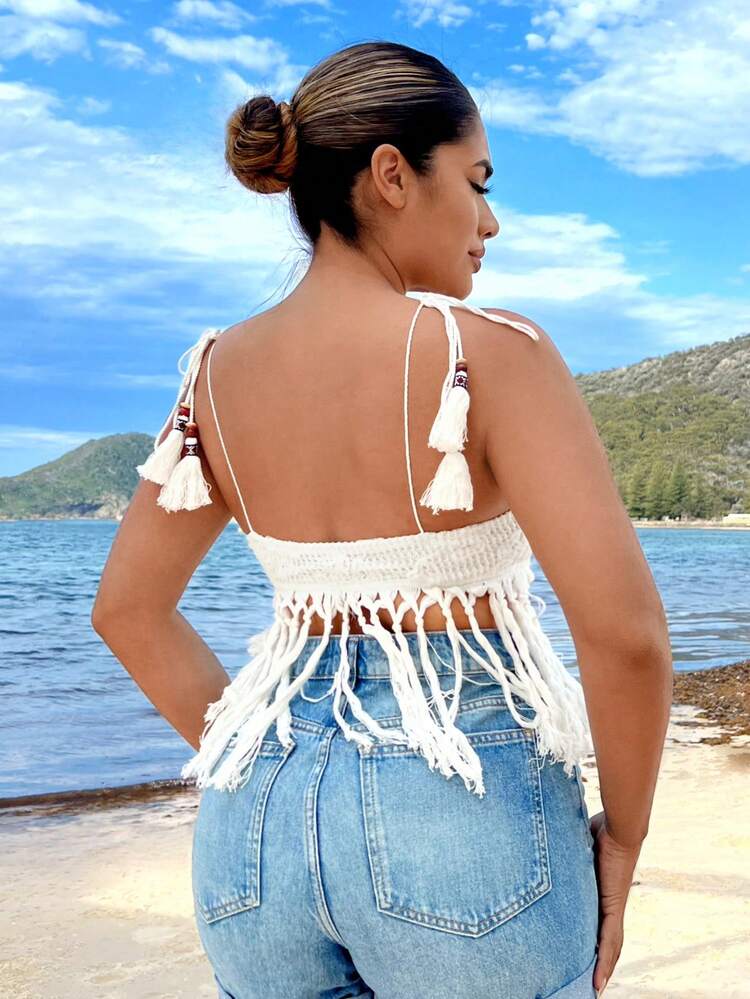 Summer Vacation Beach Short White Tank Top