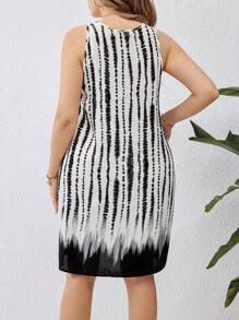 SHEIN LUNE Vá lại Ren Nhuộm buộc Đầm - Nhiều màu - Xem 2