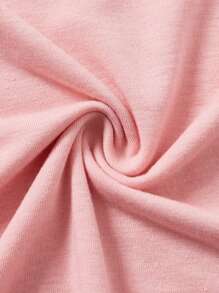 SHEIN Leap Crew 適合夏天的青少女輕便簡約卡通女孩印花t恤（多件裝） - 彩色 - 查看 4