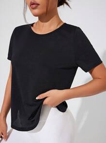 Easithlete Long Sleeve Active Top Workout Tank Top Gym Women Shirts - Black - View 3