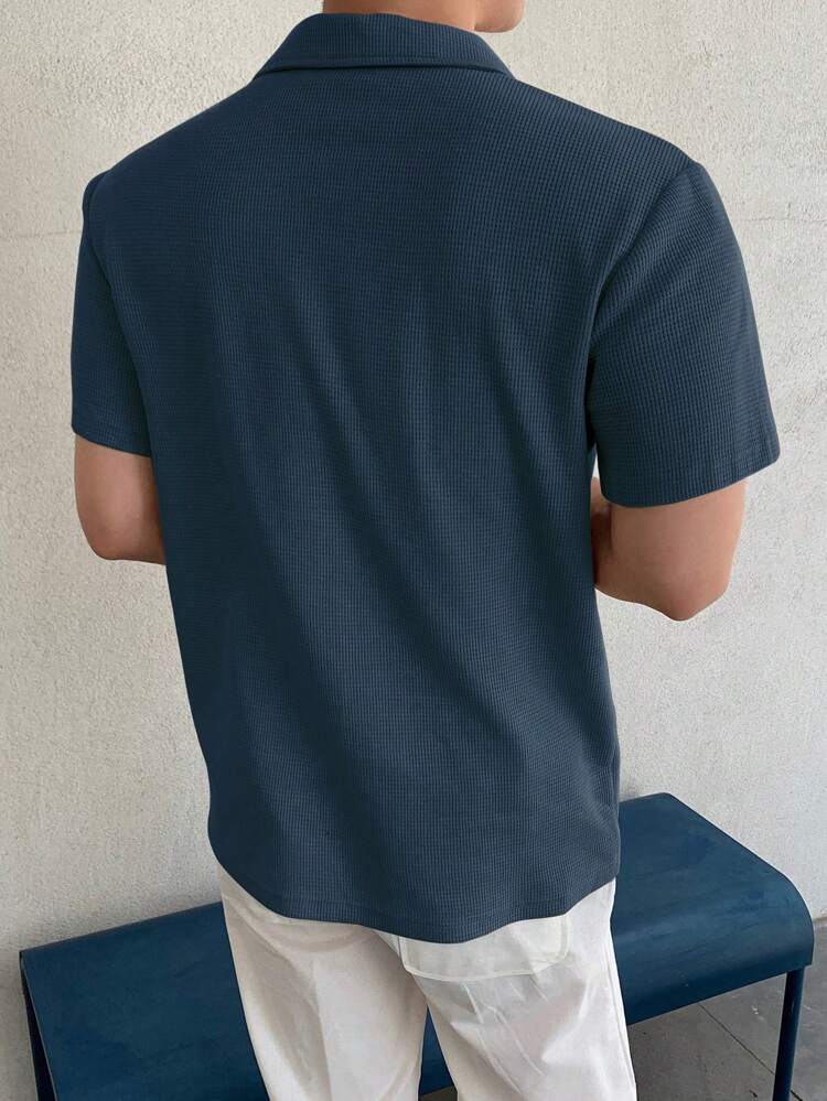 Men's Summer Solid Color Polo Shirt Business Attire