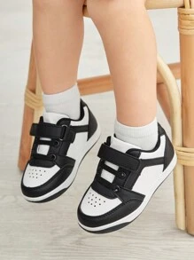 Cozy Pixies Spring/Summer Fashionable Breathable Color-Blocked Comfortable Flat Baby Sneakers For Casual Occasions