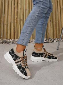 女鞋 硬底輕便休閒運動鞋,易穿脫,時尚舒適 - 彩色 - 查看 3