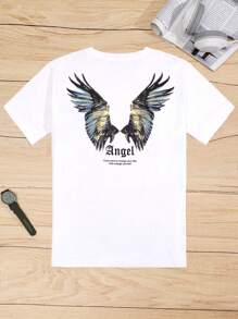 RueChic T-Shirts Hommes Casual graphique Slogan