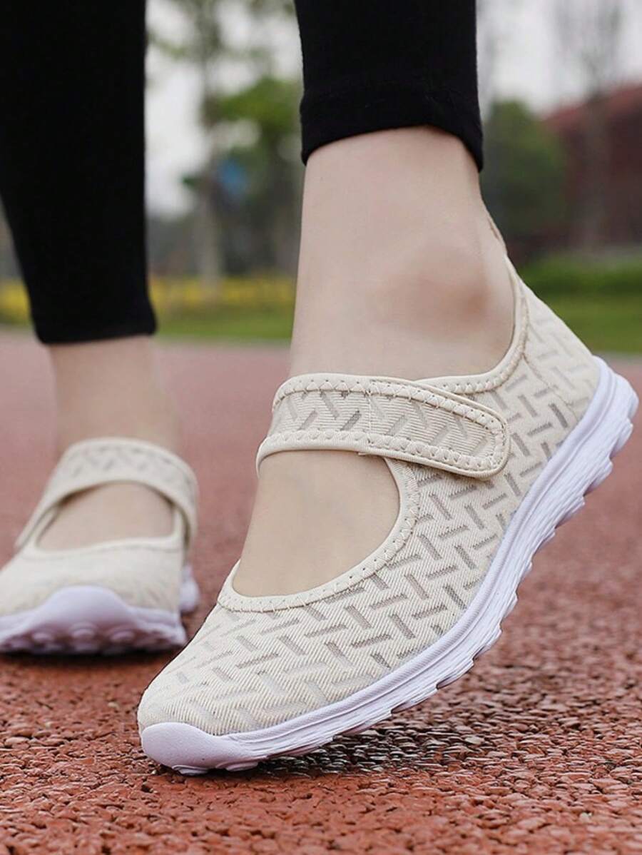 Của phụ nữ Siêu nhẹ Giải trí Giày thể thao - Màu be - Xem 1