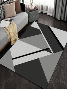 SHEIN Họa tiết Hình học Thảm phòng khách Tấm thảm nhà bếp - Nhiều màu - Xem 1