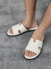 Sandalias Para Hombres, Nuevas Para Primavera Y Verano 2024, Modernas Y Transpirables, Antitranspirantes, Con Suela Suave, Antideslizantes, Resistentes Al Desgaste, Zapatos De Playa, Sandalias Y Chanclas Casuales Para Exteriores - Blanco - Ver 1