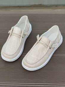Women's Casual Athletic Loafers, Flat, Canvas Shoes