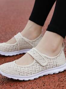 Của phụ nữ Siêu nhẹ Giải trí Giày thể thao - Màu be - Xem 2
