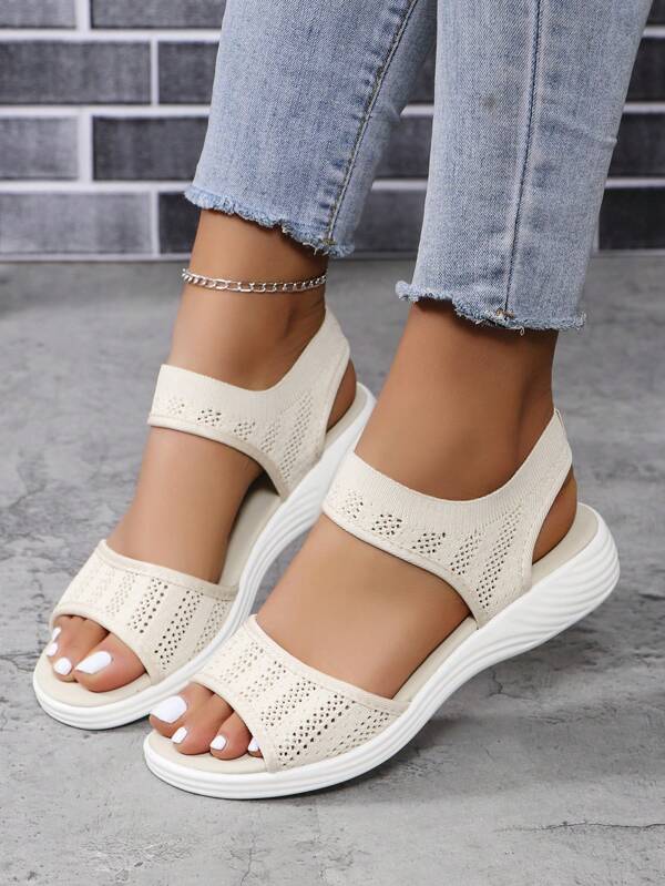 Women's Anti-Slip Breathable Roman Sandals, Loose Elasticity, Casual Sports Sandals