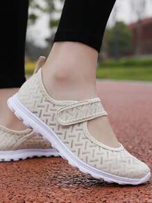 Của phụ nữ Siêu nhẹ Giải trí Giày thể thao - Màu be - Xem 4