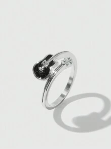 ROMWE Grunge Punk 1個吉他形戒指（隨機圖案）