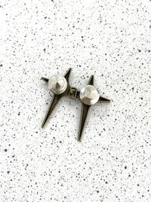 DAZY Yellow Star Shaped Button - Bronze - View 8