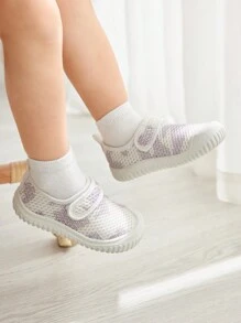 1pair Fashionable Unisex Baby Casual Sports Shoes, Lightweight Breathable Mesh Outdoor Shoes - Multicolor - View 1