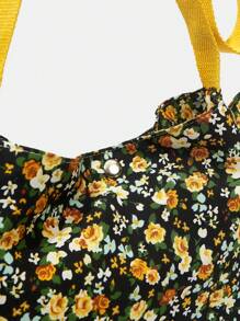SHEIN MOD Floral Print Shopping Bag Women Shoulder Bag For School,College, For Summer - Multicolor - View 9