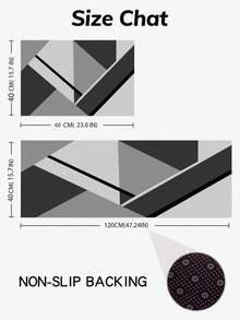 SHEIN Họa tiết Hình học Thảm phòng khách Tấm thảm nhà bếp - Nhiều màu - Xem 5