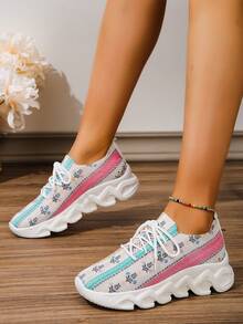 Nuevos Zapatos Deportivos Casuales Para Mujer, Zapatillas Con Suela Suave, Estilo Deportivo, Modelos Explosivos En El Comercio Exterior - Multicolor - Ver 1