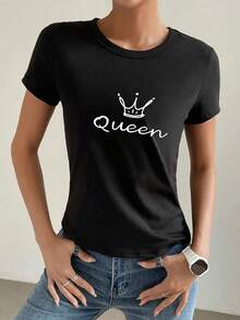 Women's Letter Print T-Shirt