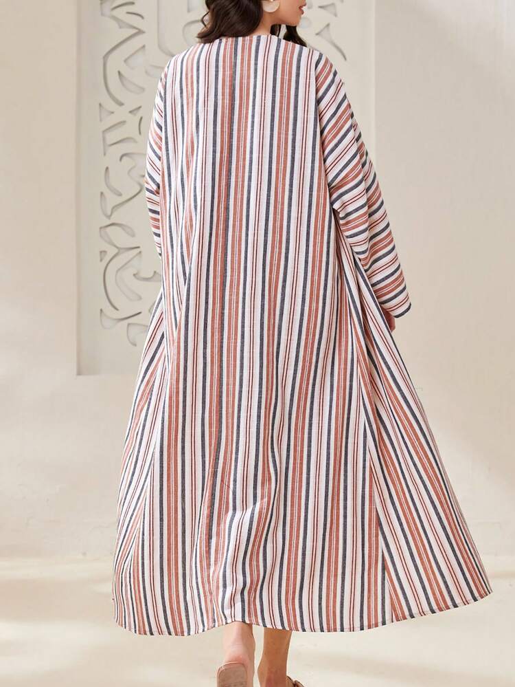 Women'S Stripe Pattern Fashionable Casual Two Pieces Set 2 Pieces Set