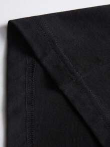 SHEIN Tween Boy Fotboll Tryck Kort Ärm T-shirts - Svart - Visa 3