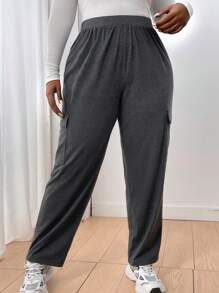 EMERY ROSE 多口袋式側邊褲 - 灰色 - 查看 4