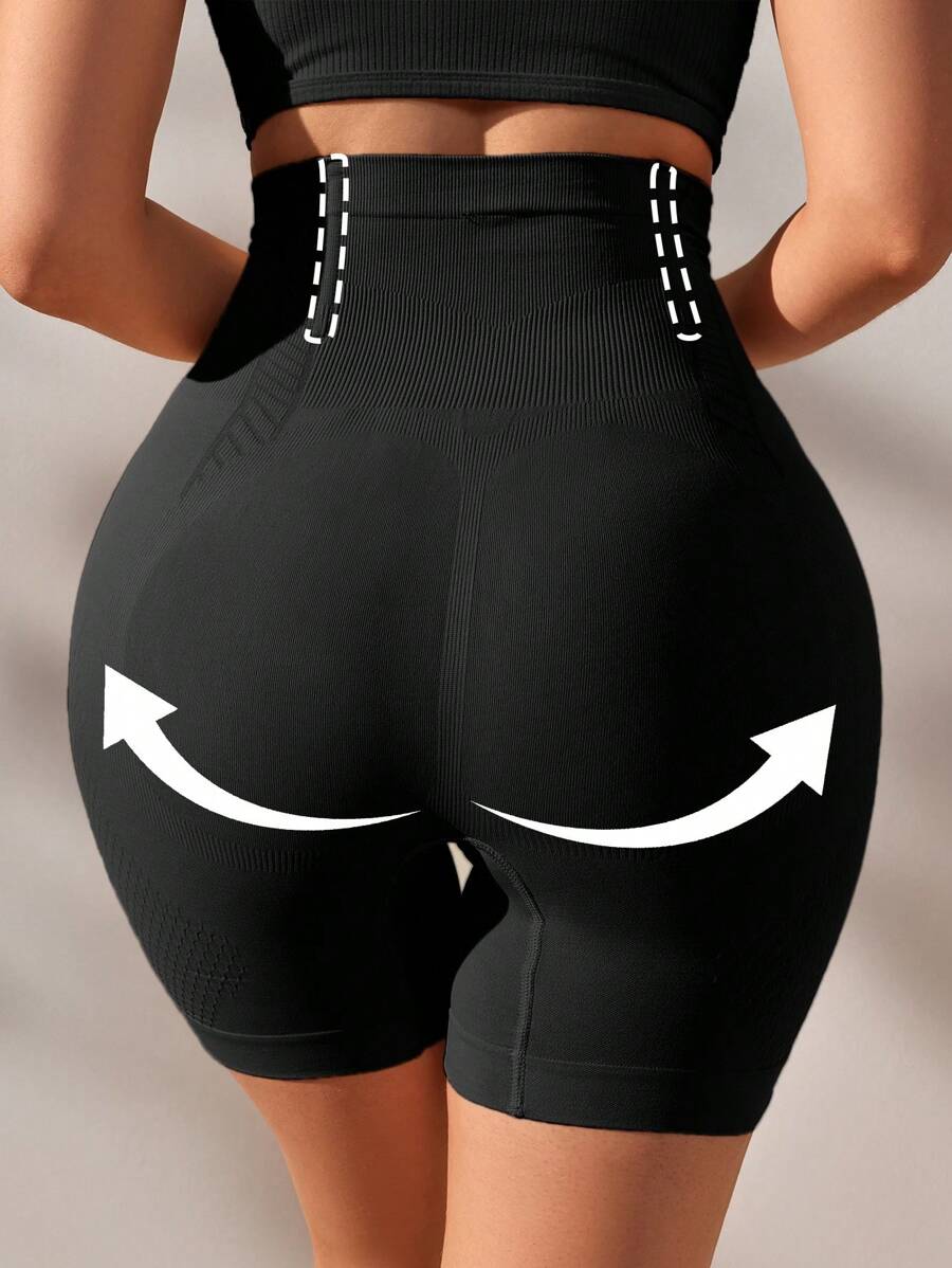 1 Miếng Liền mạch Cao eo Định hình cơ thể Đồ lót , Lễ cưới Mùa - màu đen - Xem 1