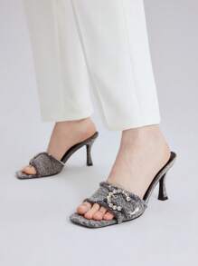 MOTF PREMIUM WOMEN'S CASUAL HIGH HEEL SANDALS WITH SQUARE TOE AND THIN HEEL