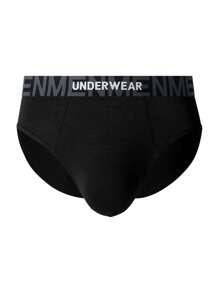 Men's Seven-Word Letter Weave Band Triangle Shorts 7 Pcs, - Multicolor - View 5