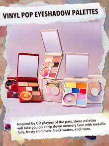 SHEGLAM Vinyl Pop Color Palette Set Brand Beauty Makeup Face Paint Cosmetic For Women Girls Perfect For Fall Winter Ideal For Y2K Fancy Fashion Suitable For Birthday Christmas Present Party Ready Best Color