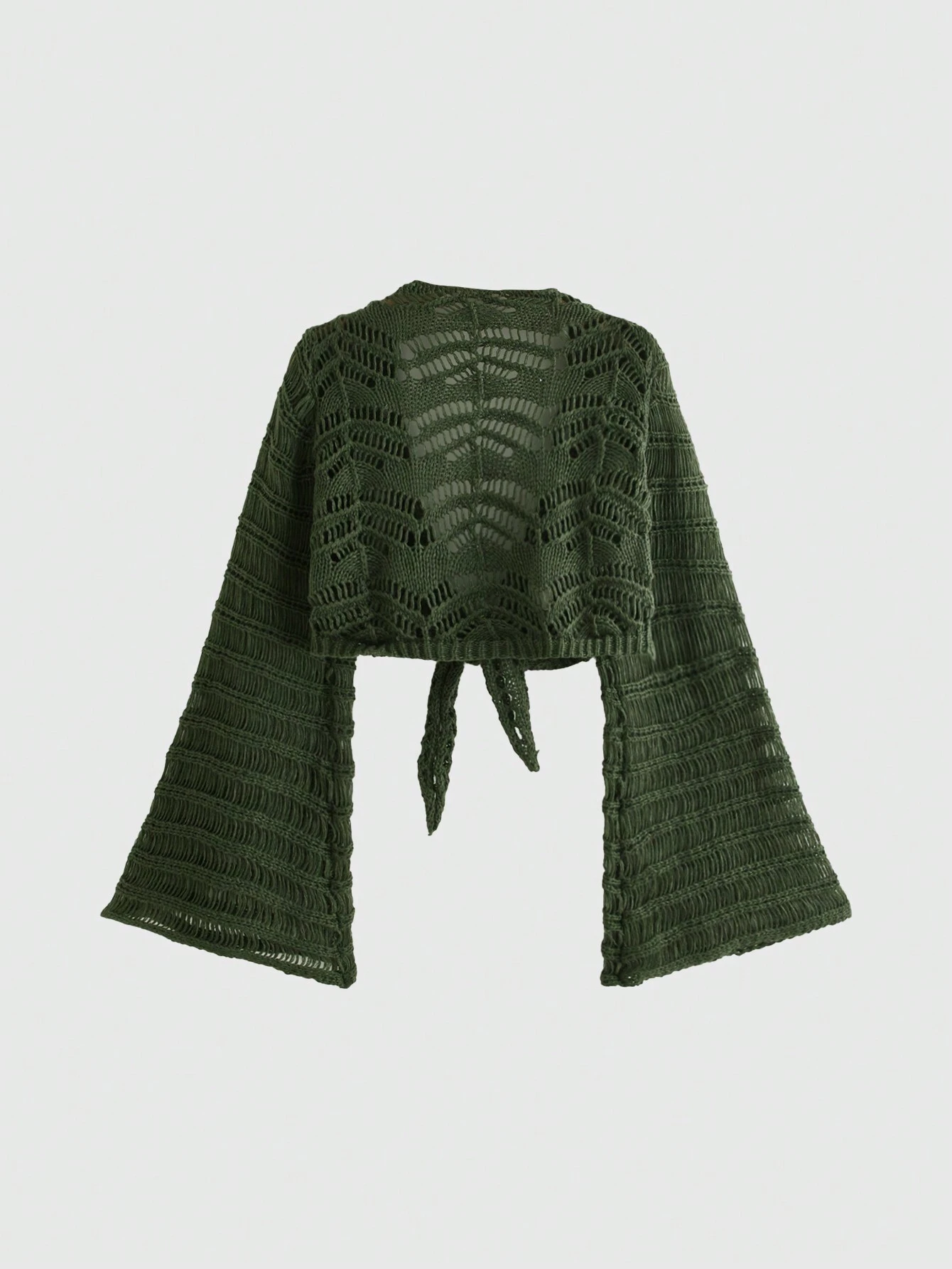 トップス Eaphi FRONT WAVE CROCHET KNIT CARDIGAN Eaphi FRONT WAVE CROCHET KNIT CARDIGAN