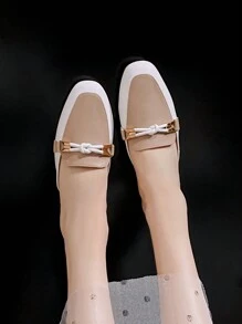 Mengshangli Women's Fashionable Slouchy Style Pointed Toe Half Slippers Flat Shoes