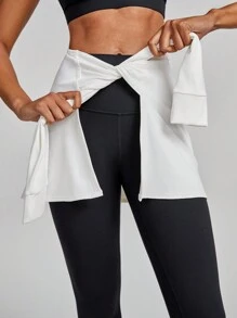 GLOWMODE FeatherFit™-Air Tie Up Wrap Up Pleated Skirt Dance Training Daily Quick Dry Moisture Wicking