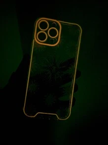 CalicoStarStudio Artist Vacation Glow In Dark Transparent Orange Sun Shockproof Phone Case, Holiday - Orange - View 2