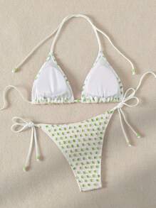 Swim Mod 撞色瑞士圆点比基尼套装 夏季