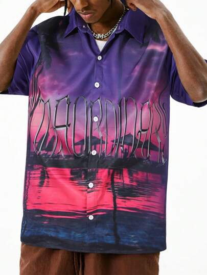 Street Life Men's Vacation Short Sleeve Shirt