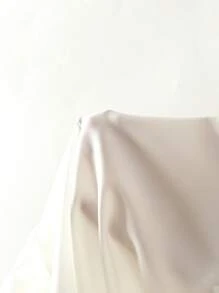 SHEIN Camisa Assimétrica Com Bainha Sólida De Cor Em Formato De Folha De Lótus 3d Para Meninas Jovens Na Primavera/verão
