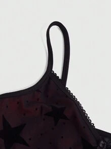 ROMWE Grunge Punk 星星印花吊带背心，学校