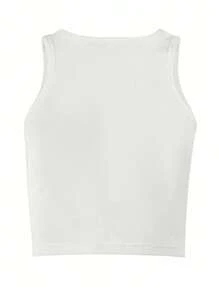 INAWLY Women's Letter Printed Crop Top Tank Top For Summer Graphic Tees Women Tops