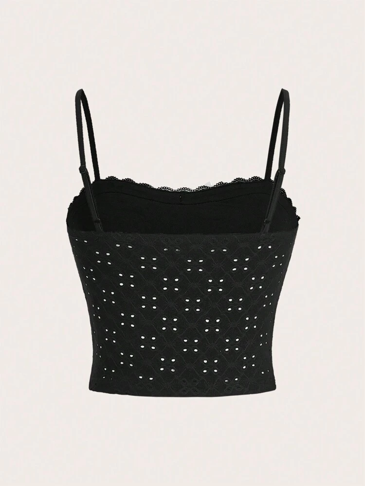 Ballet Bow Kawaii Contrast Lace Summer Women Cami Top