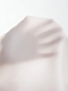 Nailea X SHEIN Patch Pocket Button Front Solid Shirt,Ladies Elegant Button,Pocket Long Sleeve Collar Regular Fit Regular White Regular Sleeve Shirt Women Blouses,Spring/Fall ,Professional/Business Attire/Workwear,Long Sleeve Tops - White - View 6