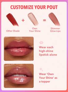 SHEGLAM أحمر شفاه لامع عالي اللمعان من Mirror Kiss-أحمر شفاه لامع عالي اللمعان من High Key، 12 لونًا، مرطب، يقلل من الخطوط الدقيقة على الشفاه، بلسم الشفاه، مكياج الشفاه حفل التخرج عيد ميلاد عطلة صيف خريف واي تو كيه أنيق أزياء نساء مكياج مستحضرات تجميل حفلة شاطئ سفر تخييم في الهواء الطلق مدرسة حرم جامعي رحلة مهرجانات ديكور هدية هدية وردة فتاة تنكر أفضل لون سحر أجواء