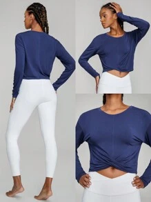 GLOWMODE Frauen Sportshirts Und Tops - Dark Blue - Übersicht 8