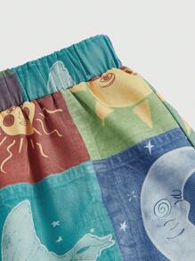 ROMWE Hippie Quần nữ Chắp vá Boho - Nhiều màu - Xem 4