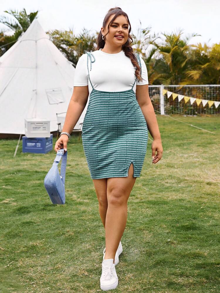 Plus-Size Summer Clothes White Women T Shirt Music Festival Country Festival Outfits Short Women Sets Summer Two Pieces Outfits Casual Women Dresses Spring Outfits