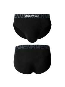 Men's Seven-Word Letter Weave Band Triangle Shorts 7 Pcs, - Multicolor - View 4