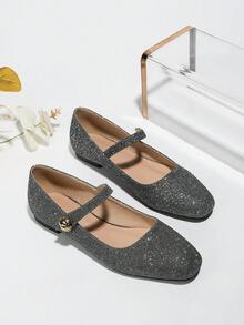 女士時尚、多功能、舒適的女神風格平底鞋,適用於所有季節 - 駝色 - 查看 5