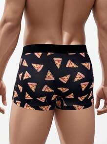 Men's Pizza Printed Boxer Shorts - Multicolor - View 2