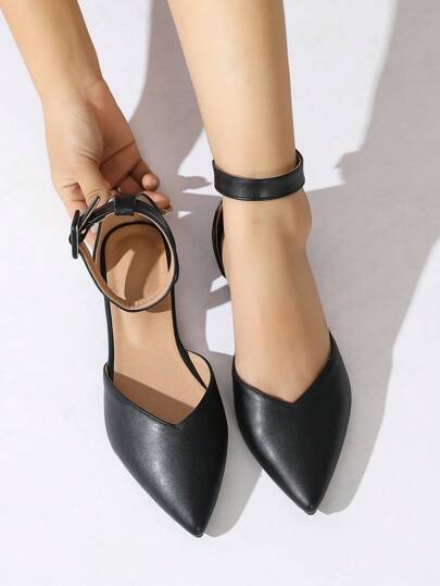 Fall/Winter Women's Soft Leather Pointed Toe Hollow Out Summer New Style Flat Shoes For Outdoor Wear