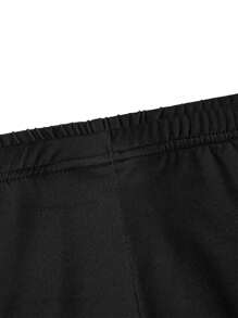 EMERY ROSE 大尺碼女士幾何圖案長袖t恤和緊身褲套裝 - 彩色 - 查看 4